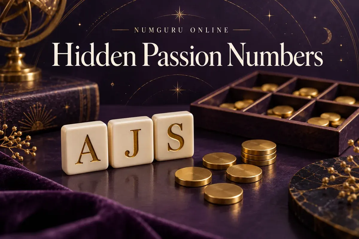 Hidden Passion Number: Count Letter Values and Handle Ties