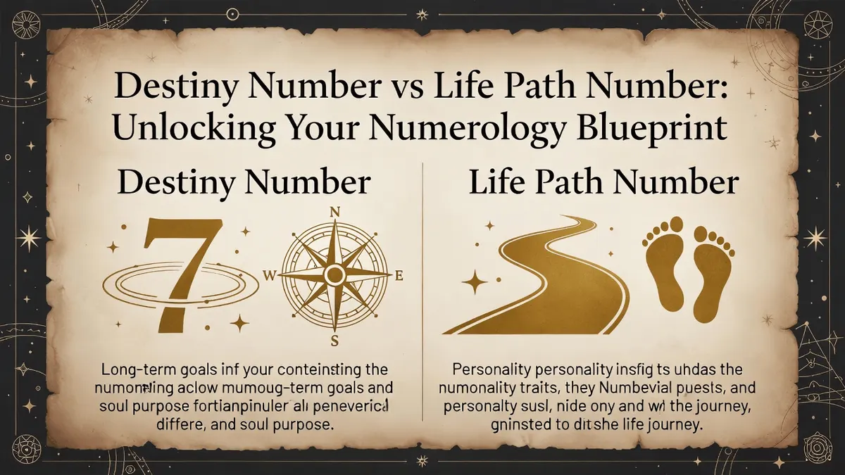 Destiny Number vs Life Path Number: Unlocking Your Numerology Blueprint